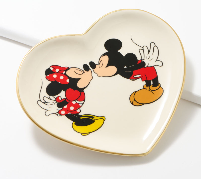 Disney Kissing Minnie & Mickey Stud Earrings & Trinket Tray — View 4