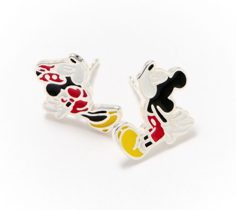Disney Kissing Minnie & Mickey Stud Earrings & Trinket Tray — View 3