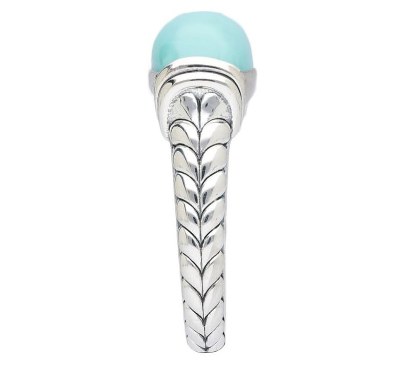 Tiffany Kay Studio Sterling Silver HerringboneTurquoise Ring — View 3