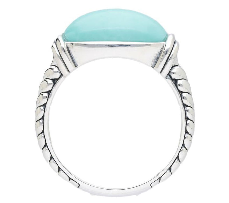 Tiffany Kay Studio Sterling Silver HerringboneTurquoise Ring — View 2