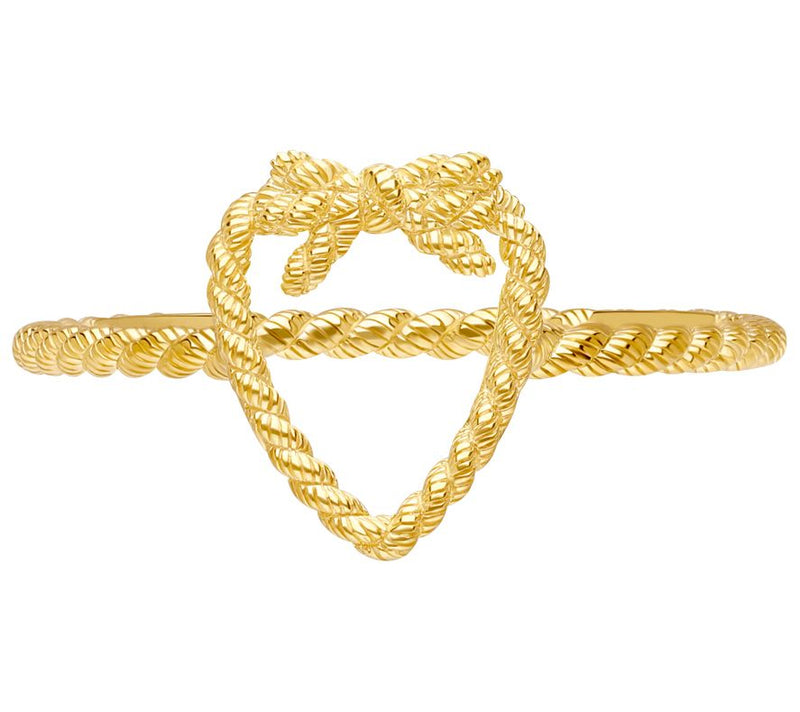Goddaughters Sterling Silver Love Knot Ring — View 5