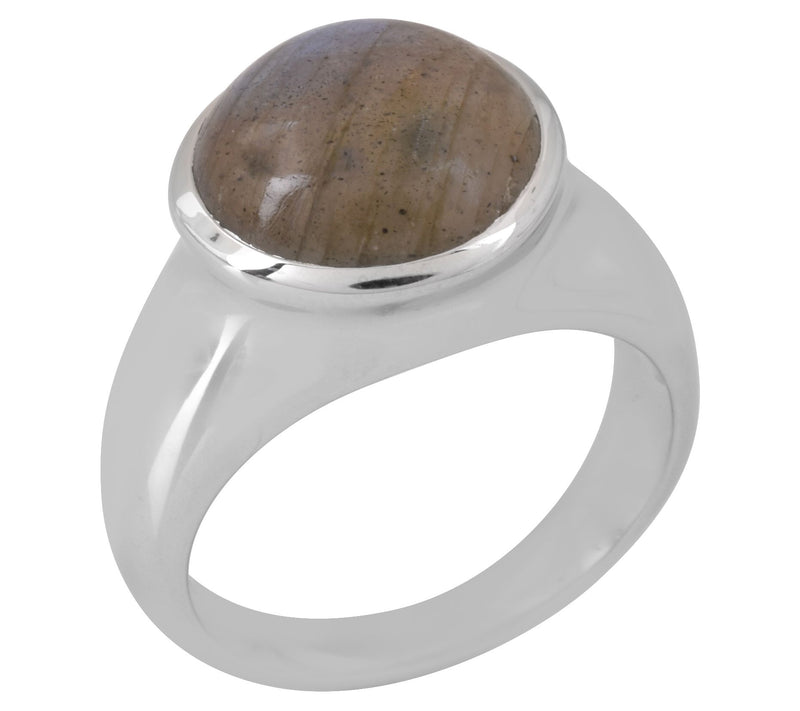 Affinity Gems Labradorite Solitaire Ring, Sterling Silver — View 3