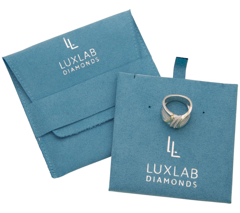 LuxLab 0.25 cttw Lab Grown Diamond Two-Tone Ring, 18K Plated — View 7