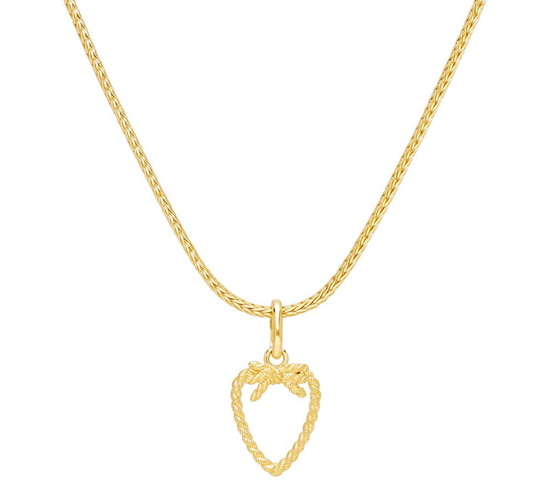 Goddaughters 14K Gold Clad Love Knot Pendant w/  Chain — Main view