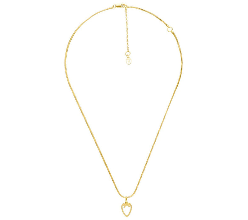 Goddaughters 14K Gold Clad Love Knot Pendant w/  Chain — View 4