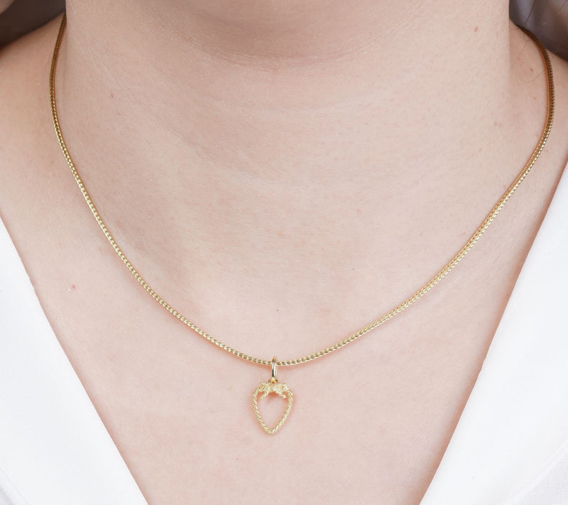 Goddaughters 14K Gold Clad Love Knot Pendant w/  Chain — View 5