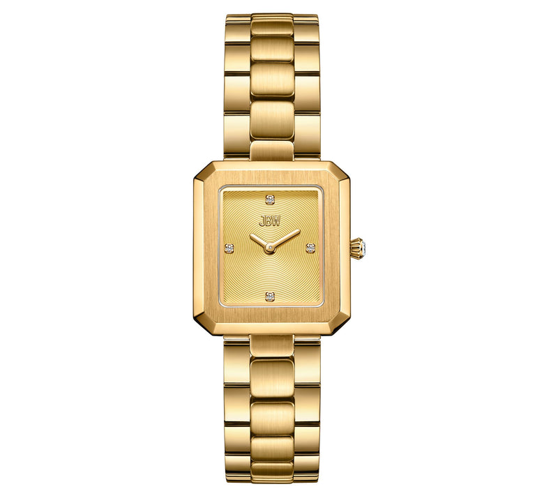 JBW Women's Arc 18K Gold Plate d Lab Grown D iamond Watch — View 3