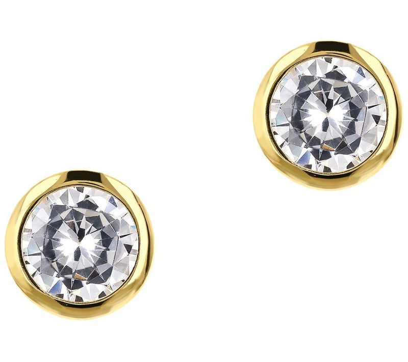Diamonique x Bronzo Italia 1.90 cttw Solitaire Earrings — View 2