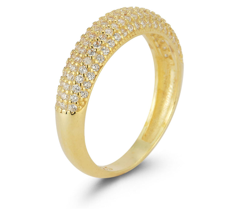 Sterlina Silver Pave Band Ring, Sterling — View 5