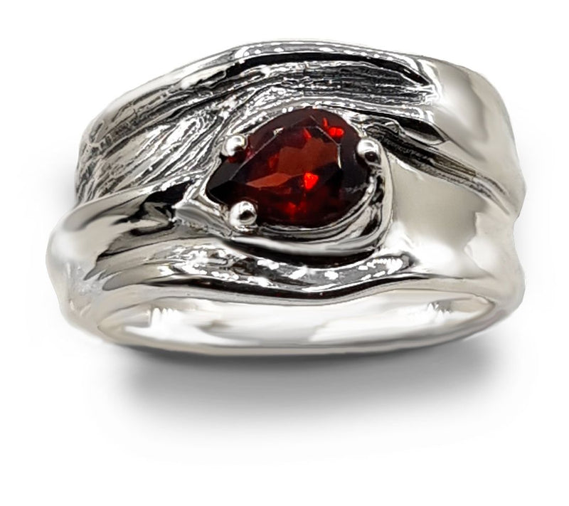 Hagit Sterling Silver Gemstone 'Ripples' Ring — View 10
