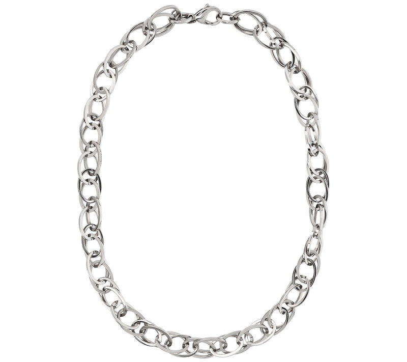 Steel by Design Polished Multi-Link 20" Necklace — View 4