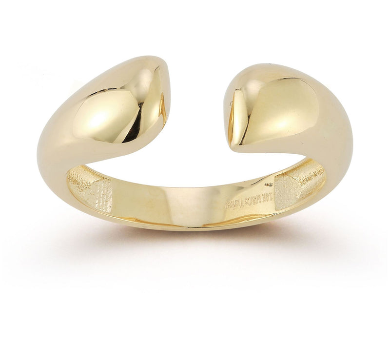 Luminosa Gold Bold Open Cuff Ring, 14K — Main view