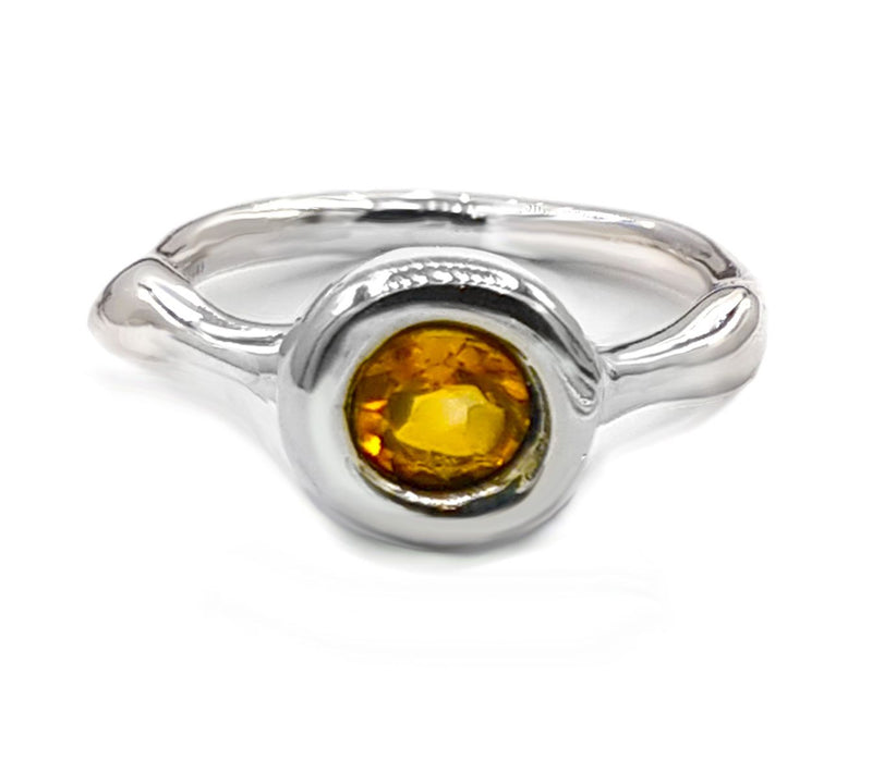 Hagit Sterling Silver Gemstone Twisted Ring — View 7
