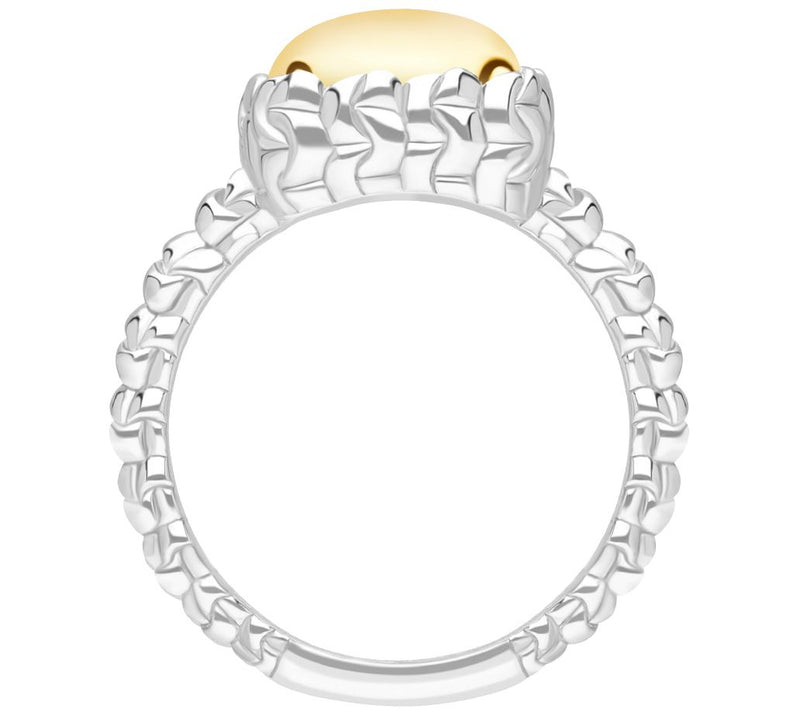 Tiffany Kay Studio Sterling Silver & 14K Clad P url Knit Ring — View 2