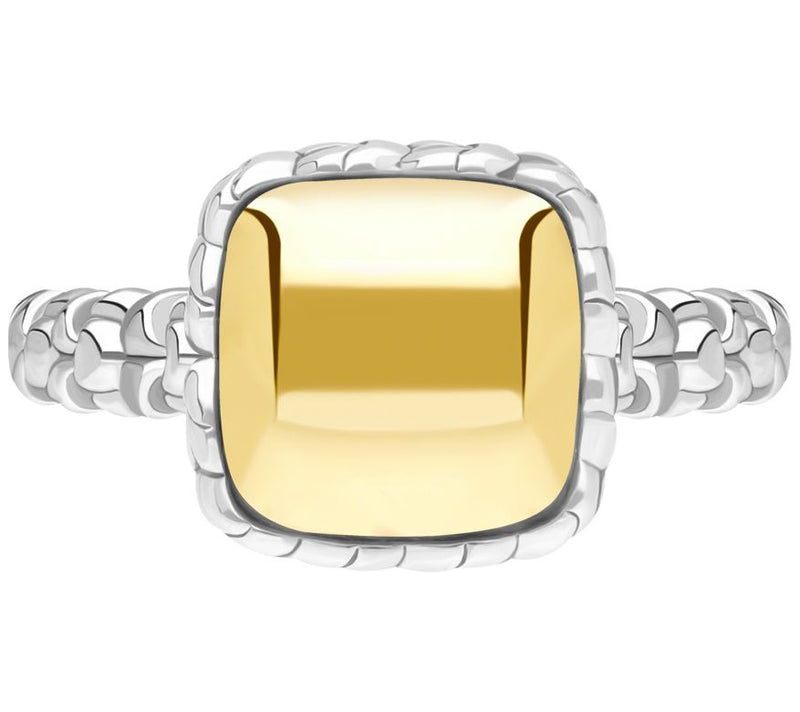 Tiffany Kay Studio Sterling Silver & 14K Clad P url Knit Ring — Main view