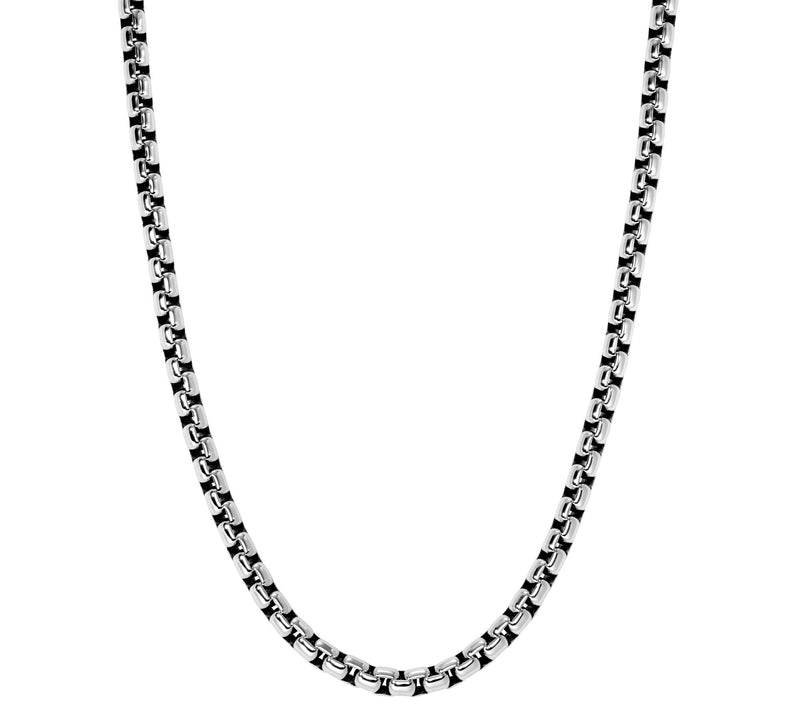 JAI Sterling Silver 5.3mm Box Chain 18" Necklace, 43.4g — Main view