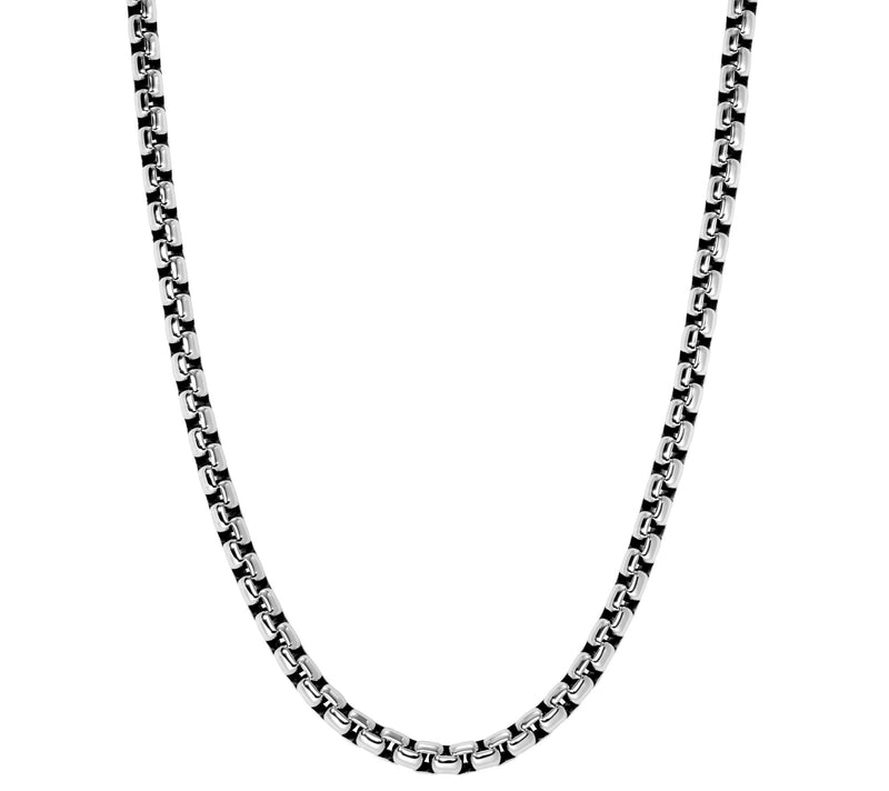 JAI Sterling Silver 5.3mm Box Chain 20" Necklace, 49.1g — Main view