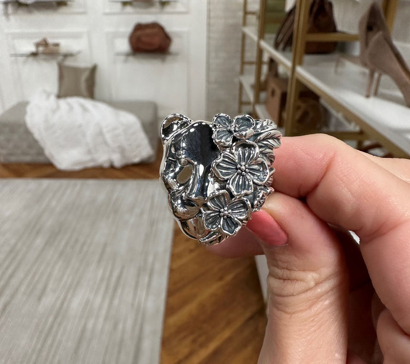 JAI Sterling Silver Inner Strength Lioness Ring — View 4
