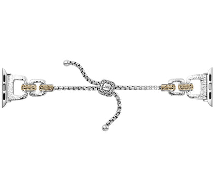 JAI Sterling Silver & 14K Gold AdjustableWatch Strap