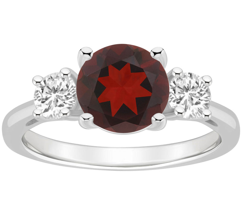 Affinity Gems Round Cut Multi-Gemstone Ring, Sterling Silver — View 10