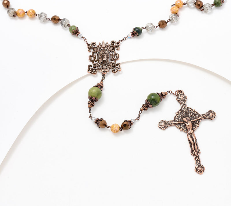 Connemara Marble Mother's Love Rosary — View 4