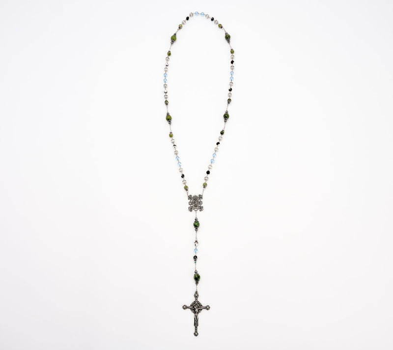 Connemara Marble Mother's Love Rosary — View 3