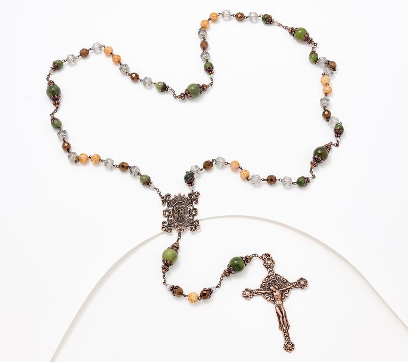 Connemara Marble Mother's Love Rosary — Main view