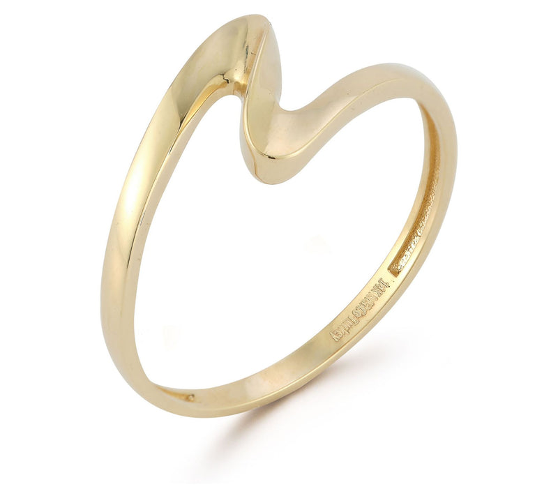 Luminosa Curved Wave Ring, 14K — View 2