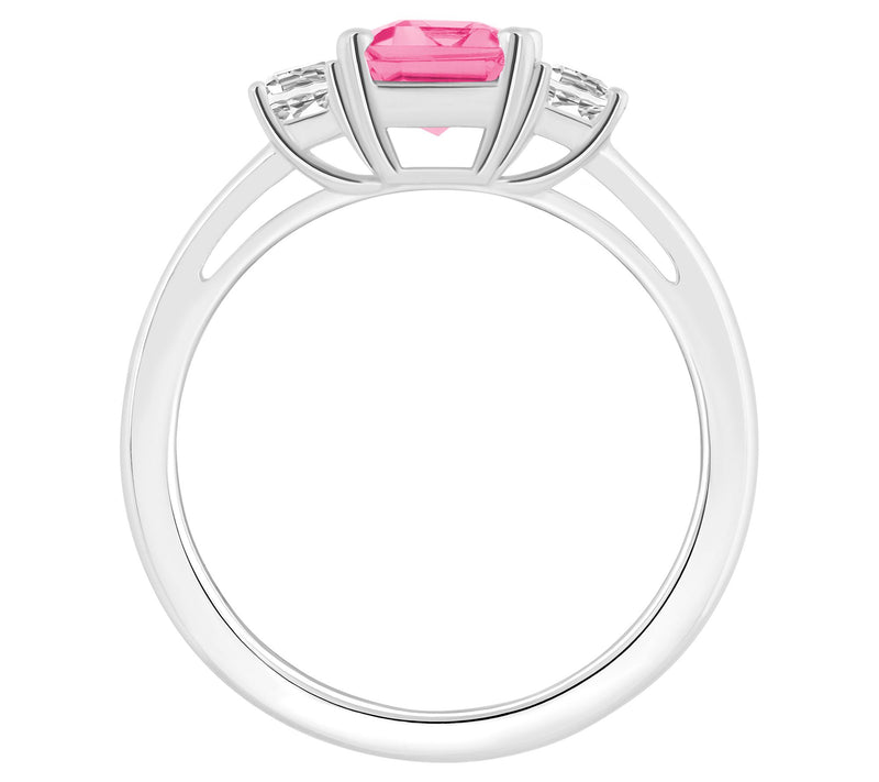 Affinity Gems Emerald Cut Multi-Colored Topaz Ring, Sterling — View 2