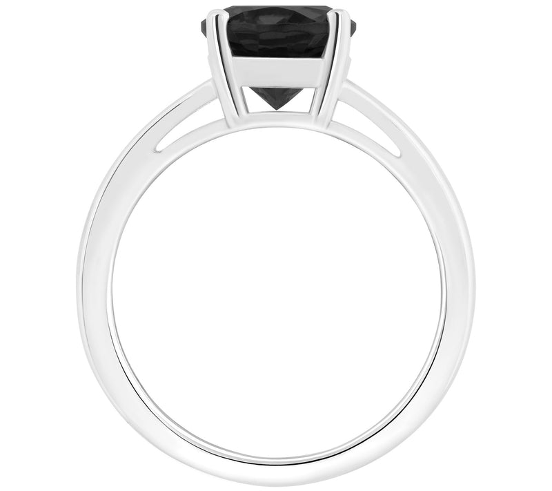 Affinity Gems Oval Onyx Split Shank Ring, Sterling Silver — View 4
