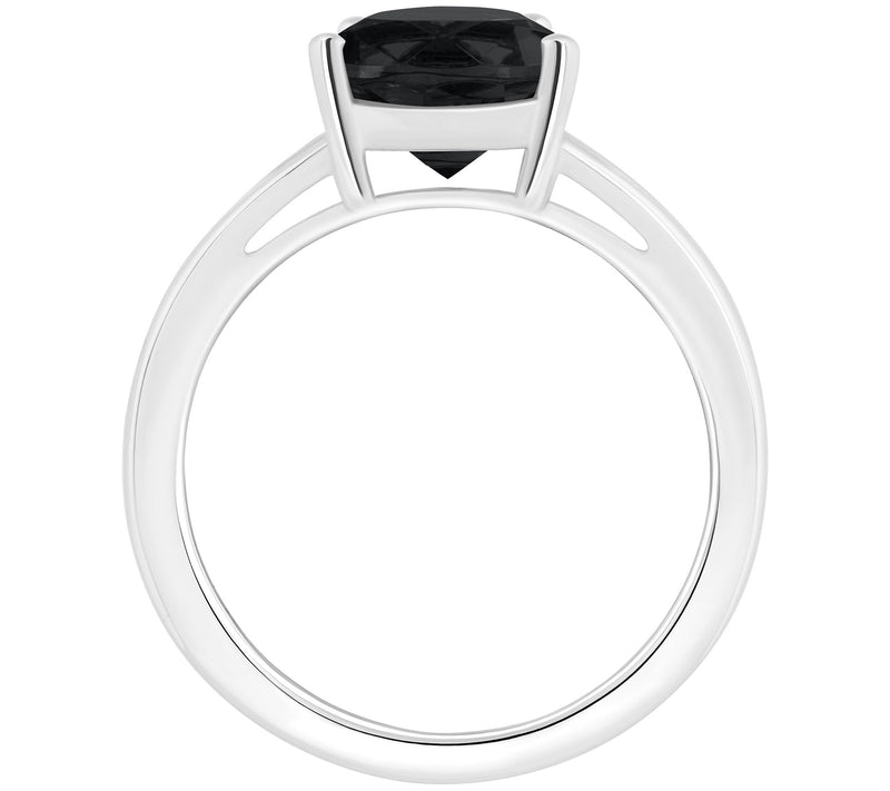 Affinity Gems Pear Cut Onyx Split Shank Ring,Sterling Silver — View 4