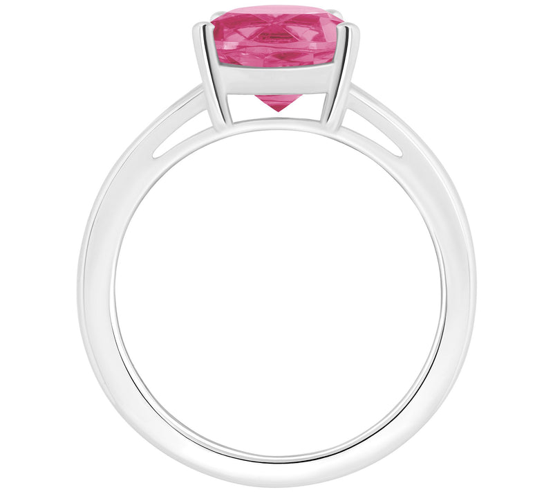 Affinity Gems Pear Cut Topaz Split Shank Ring, Sterling Silver — View 4