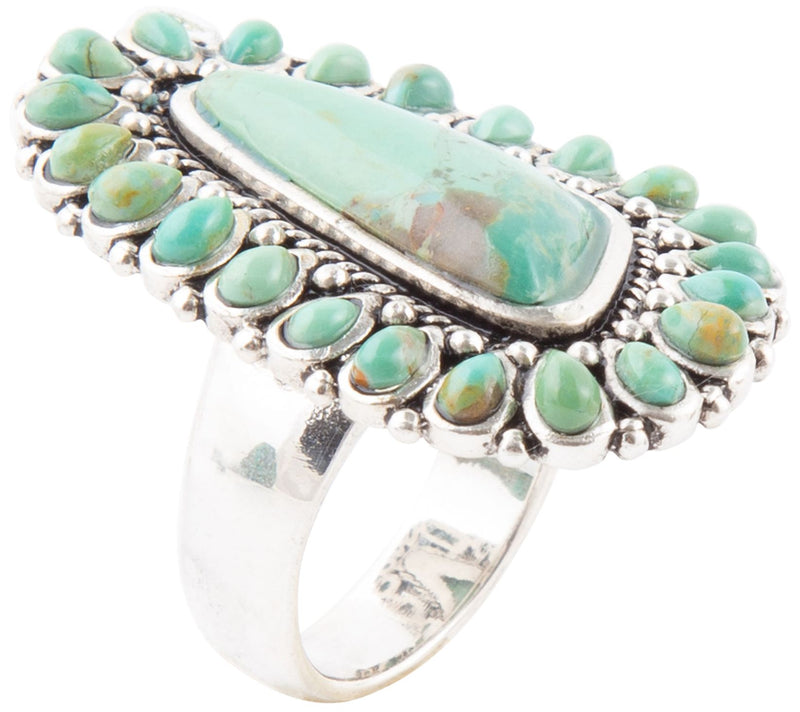Barse Artisan Crafted Sedona Composite Turquoise Abstract Ring — Main view