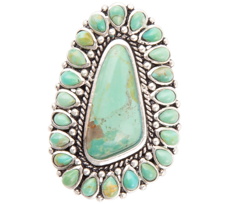 Barse Artisan Crafted Sedona Composite Turquoise Abstract Ring — View 5