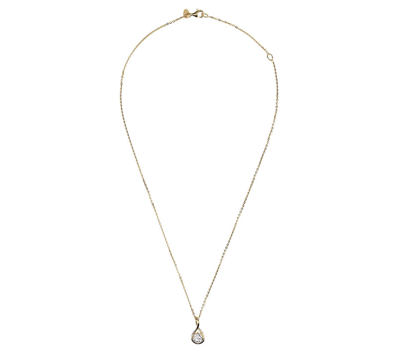Diamonique 0.90 cttw Infinity Pendant w/ Chain, Sterling — View 2