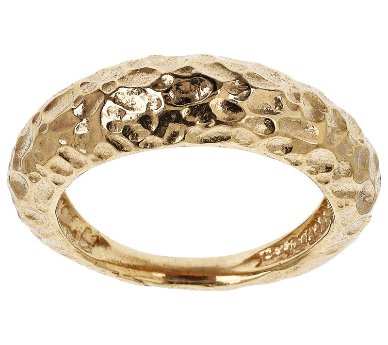 Bronzo Italia Graduated Hammered Band Ring — Main view