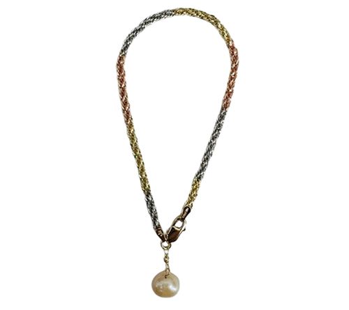 Amy Stran X Alkeme 10K Gold Tricolor Cultured Pearl Bracelet — View 3