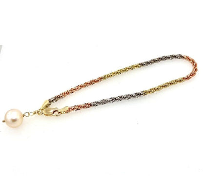 Amy Stran X Alkeme 10K Gold Tricolor Cultured Pearl Bracelet