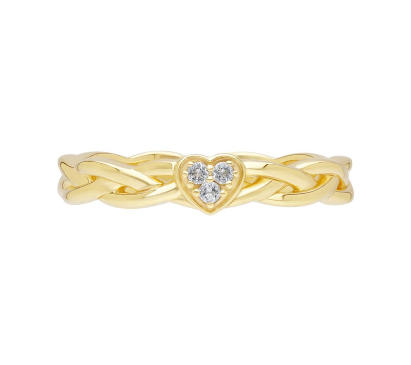 Goddaughters Sterling Silver White Topaz CelticKnot Ring — View 5