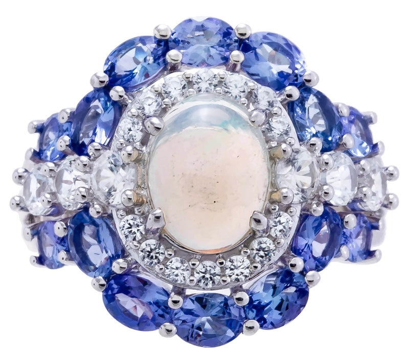 Affinity Gems Multi-Gemstone Cocktail Ring, Sterling Silver — View 2