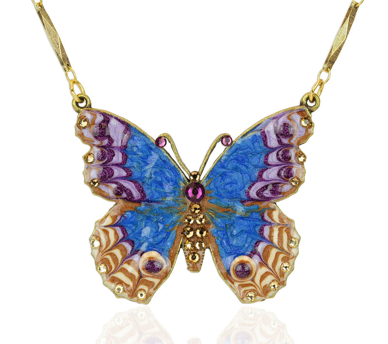 Anne Koplik Southwest Sunset Crystal Enamel But terfly Necklac — View 3