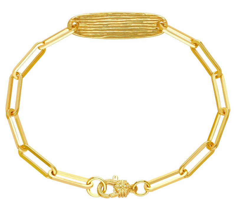 Ariva 18K Gold Clad Diamonique Affirmation Bracelet — View 8