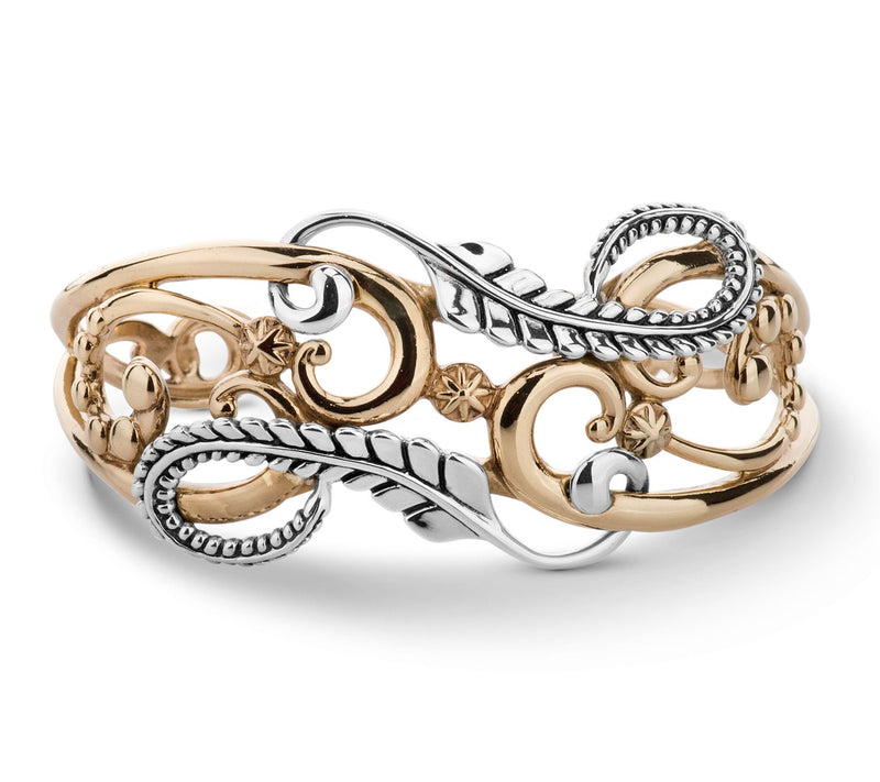 American West Two-Tone Sterling Earth Spirit Cu ff — View 6