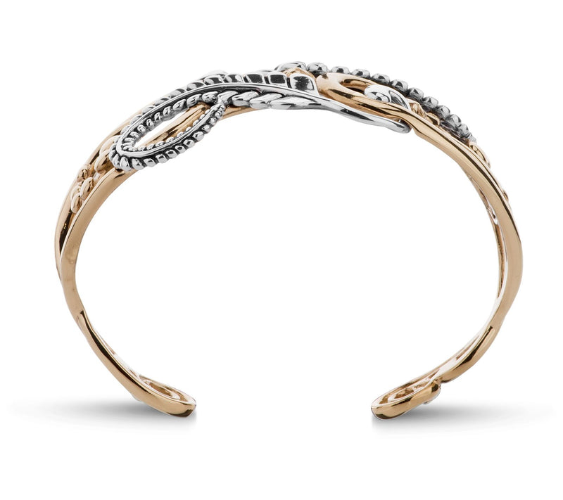 American West Two-Tone Sterling Earth Spirit Cu ff — View 3