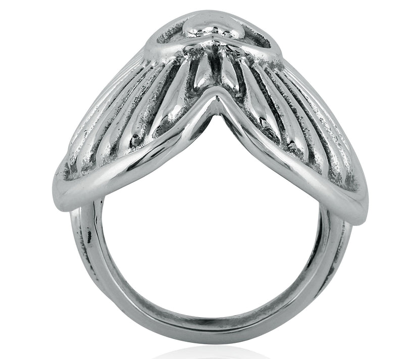 American West Sterling Silver Bold Heart Ring — View 4