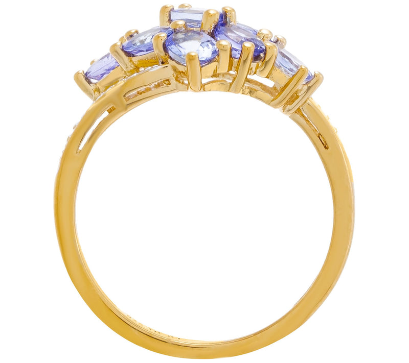 Affinity Gems Cluster Gemstone & Diamond Ring, Sterling — View 7