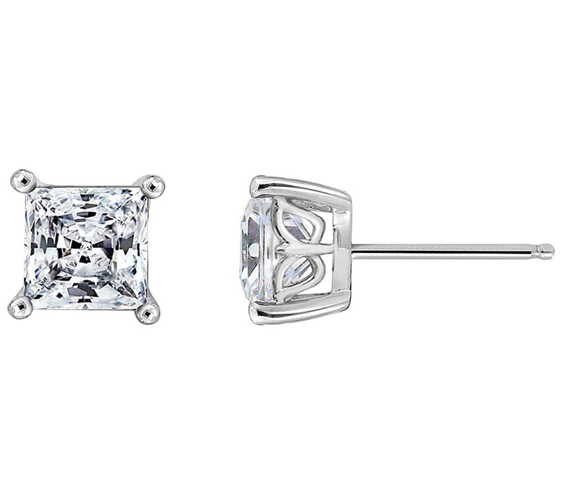 Diamonique 11.50 cttw Set of 3 Boxed Stud Earrings, Sterling — View 4