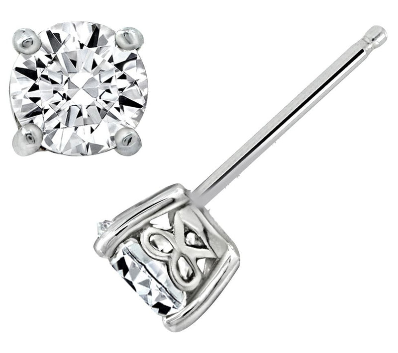 Diamonique 16.10 cttw Necklace & Earrings Set,Sterling Silver — View 3