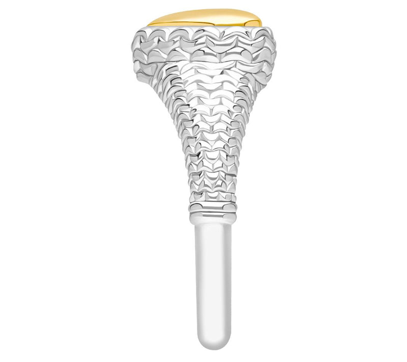 Tiffany Kay Studio Sterling & 14K Gold Clad Hea rt Ring — View 3