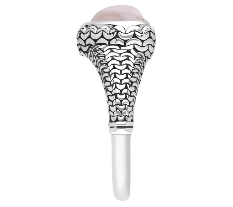 Tiffany Kay Studio Sterling Silver Rose Quartz Heart Ring — View 3